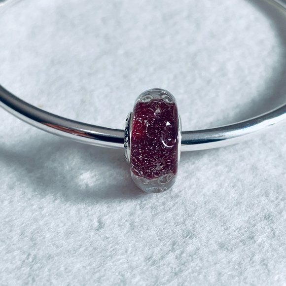 BRAND NEW AUTHENTIC Pandora Wavy Fancy Murano Glass Charm - Picture 2 of 7